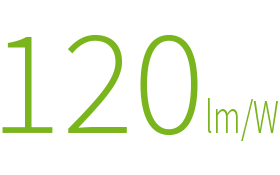 Effizienz 120lm/W